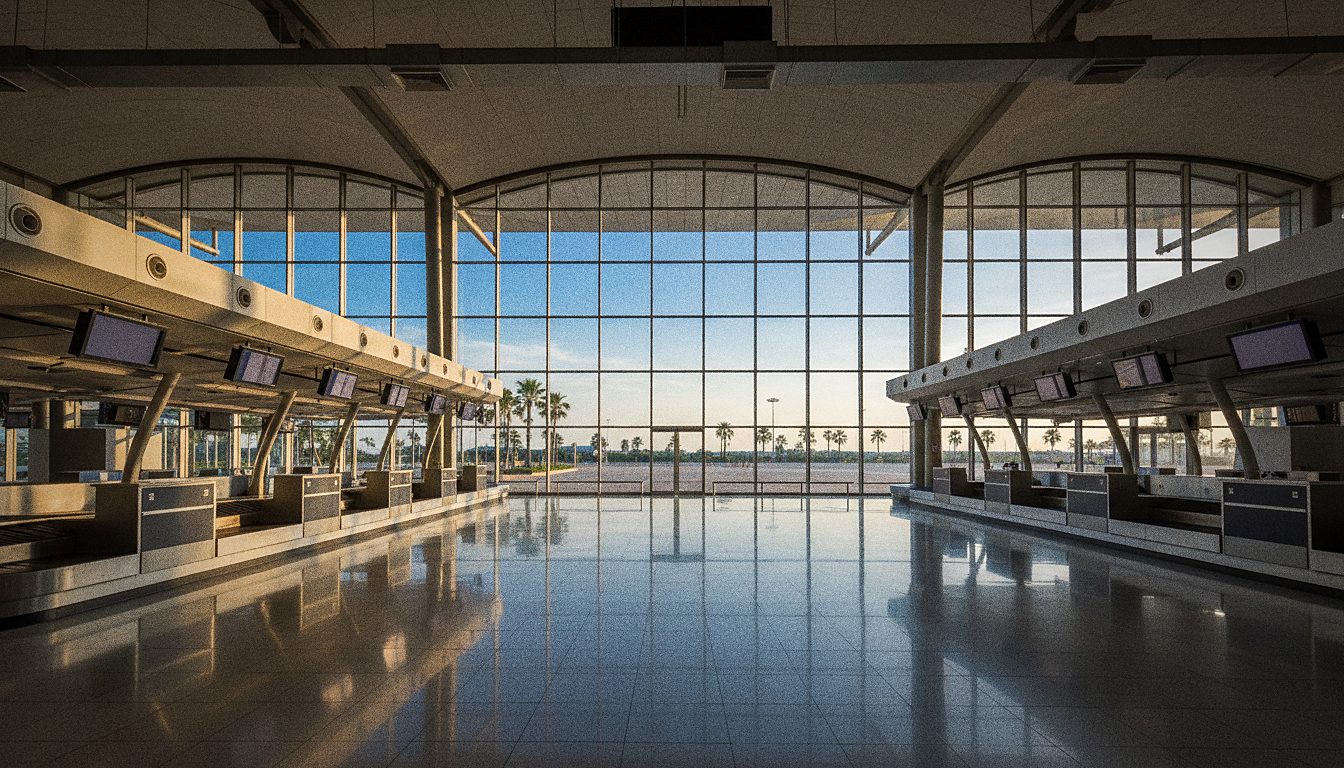 Check-in hall inside Don Mueang Airport Terminal 1