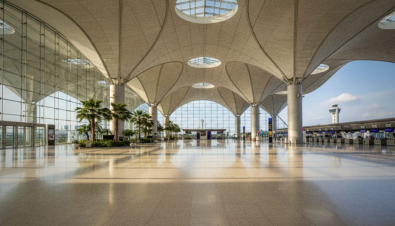 Check-in hall on Level 4 of Suvarnabhumi Airport